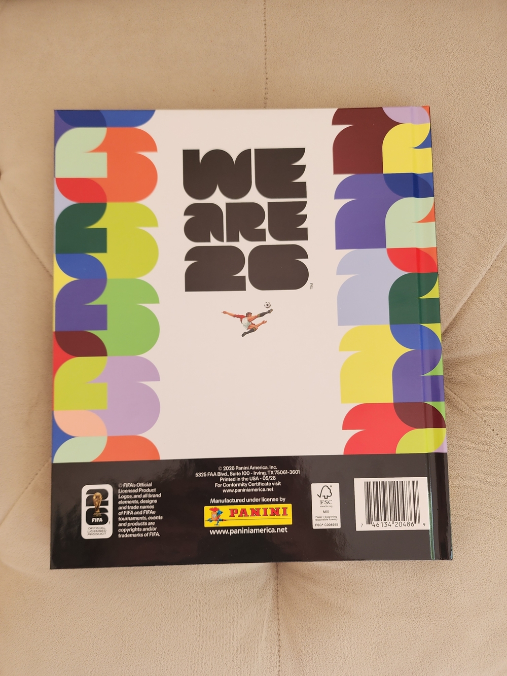 Panini World Cup 2026 Album –  Multicolor. HARDCOVER. USA Edition. - Picture 2 of 3